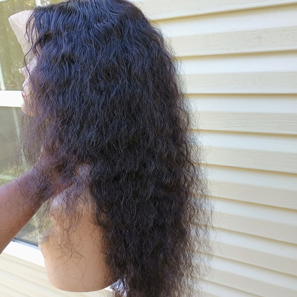 Natural Black Wavy Hair Wig